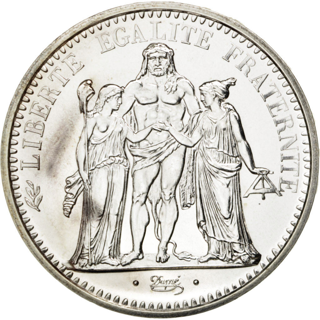 FRANCE, Hercule, 10 Francs, 1973, Paris, KM #932, MS(63), Silver, 37, Gadoury...