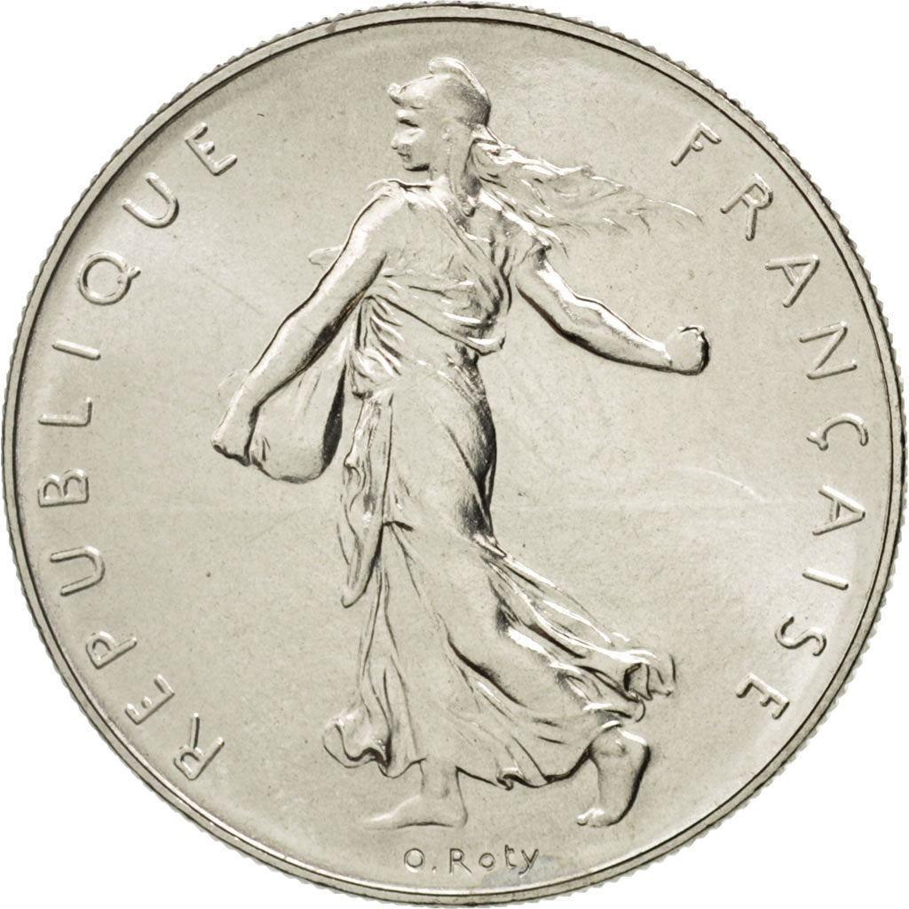 FRANCE, Semeuse, Franc, 1973, Paris, KM #925.1, MS(63), Nickel, 24, Gadoury...