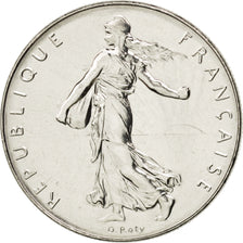 FRANCE, Semeuse, Franc, 1977, Paris, KM #925.1, MS(63), Nickel, 24, Gadoury...