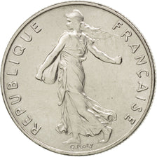 FRANCE, Semeuse, 1/2 Franc, 1987, Paris, KM #931.1, MS(63), Nickel, 19.5,...