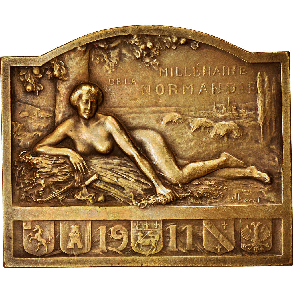 France, Médaille, Millénaire de la Normandie, Traité de Saint Clair sur Epte