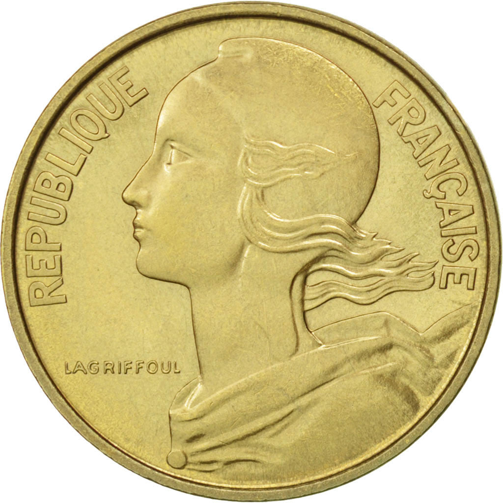 FRANCE, Marianne, 10 Centimes, 1975, Paris, KM #929, MS(65-70),...