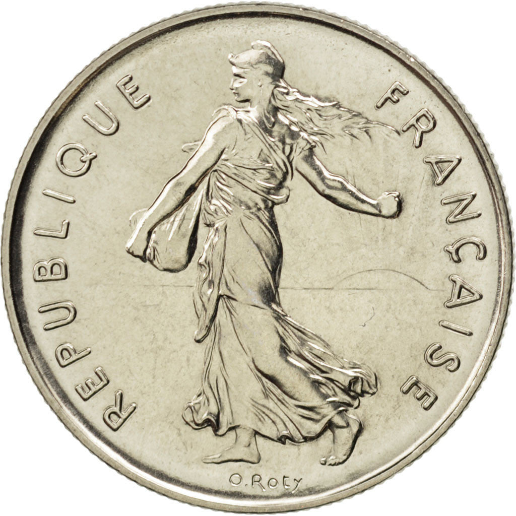 Coin, France, Semeuse, 5 Francs, 1975, MS(63), Nickel Clad Copper-Nickel