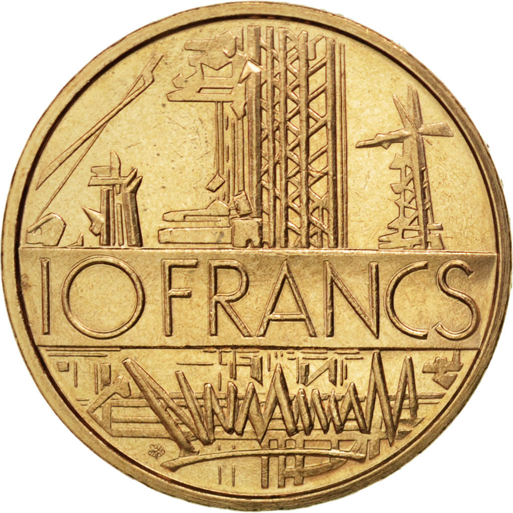 Vème République, 10 Francs Mathieu 1974, Tranche B, KM 940