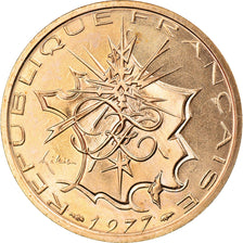Coin, France, Mathieu, 10 Francs, 1977, MS(63), Nickel-brass, KM:940