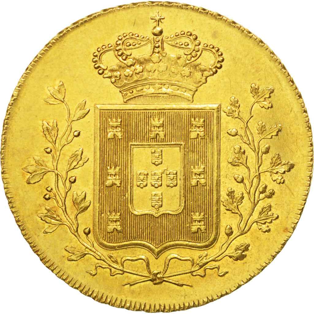 Portugal, Maria II, Peca, 6400 Reis, 1835, Gold, KM:407, PCGS MS62