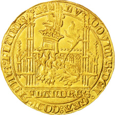 FLANDRE, Louis II De Mâle, Lion d'or heaumé, Gand, PCGS MS62, Boudeau 2225