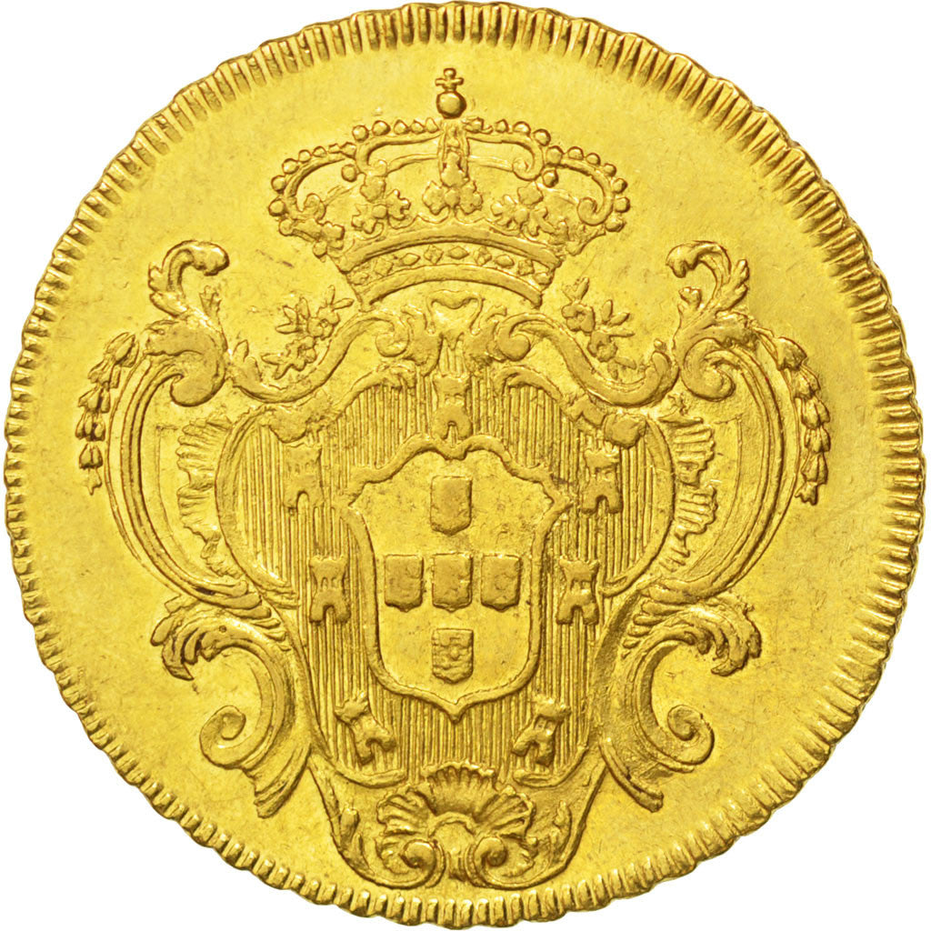 Moneta, Brasile, Maria I, 6400 Reis, 1796, Rio de Janeiro, SPL-, Oro, KM:226.1