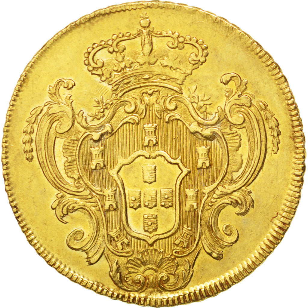 Münze, Brasilien, Maria I and Pedro III, 6400 Reis, 1784, Rio de Janeiro, SS+