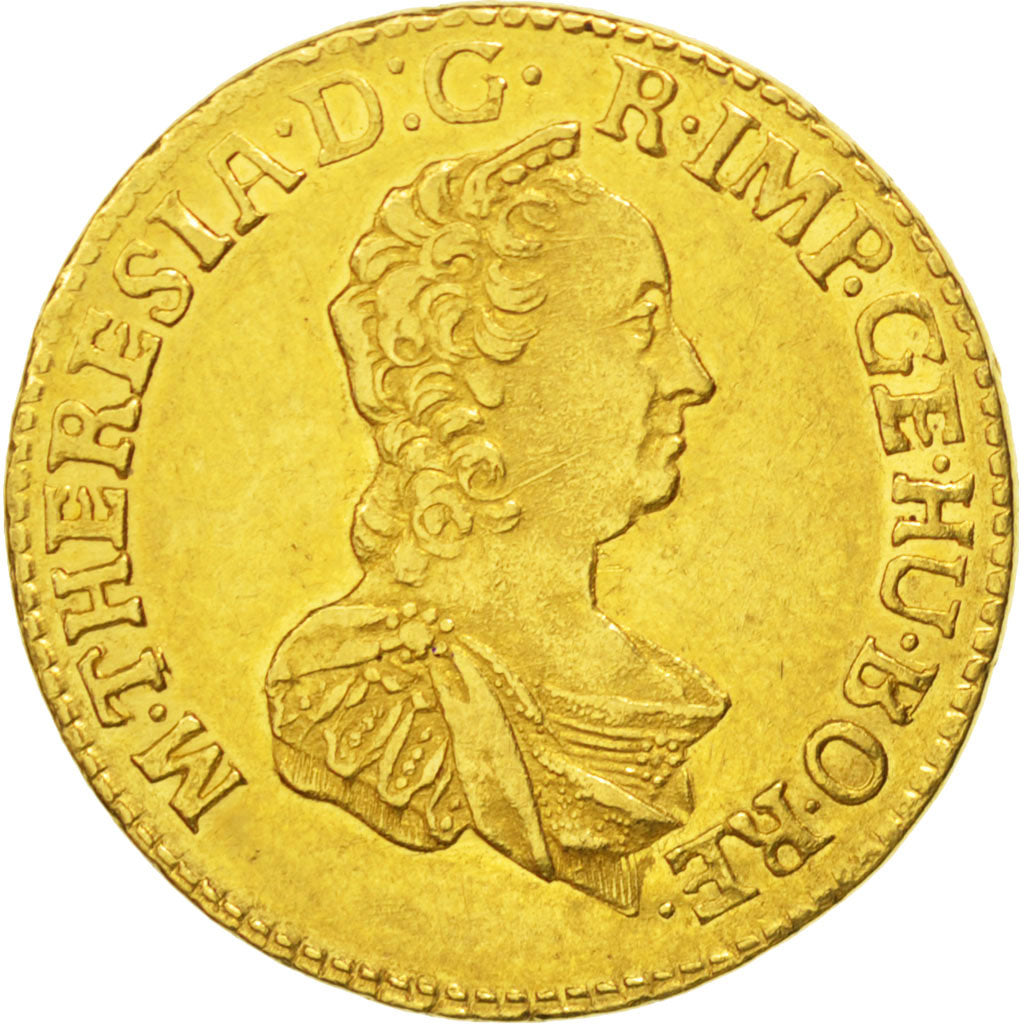 TRANSYLVANIA, 2 Ducat, 1765, KM #631, graded, PCGS, AU(55-58), Gold, 6.99