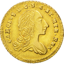 Italie, Sicile, Charles III De Bourbon, Oncia 1754 Palerme, KM 175