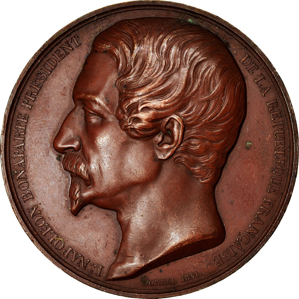 France, Medal, Louis Napoléon Bonaparte, Président de la République, 1851