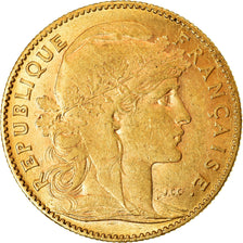 Moneta, Francja, Marianne, 10 Francs, 1906, Paris, AU(55-58), Złoto, KM:846