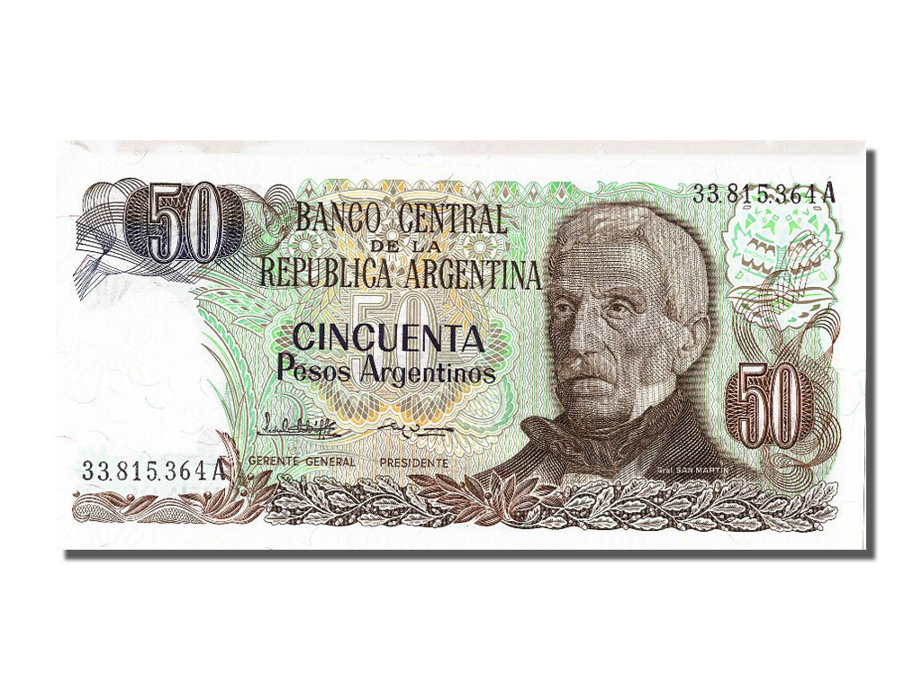 Banknote, Argentina, 50 Pesos Argentinos, UNC(65-70)