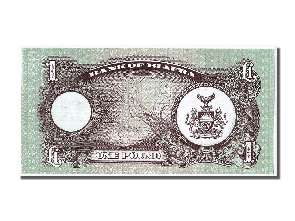 Geldschein, Biafra, 1 Pound, UNZ