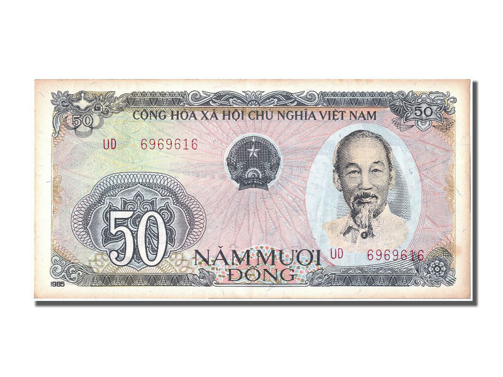 Geldschein, Viet Nam, 50 D<ox>ng, UNZ