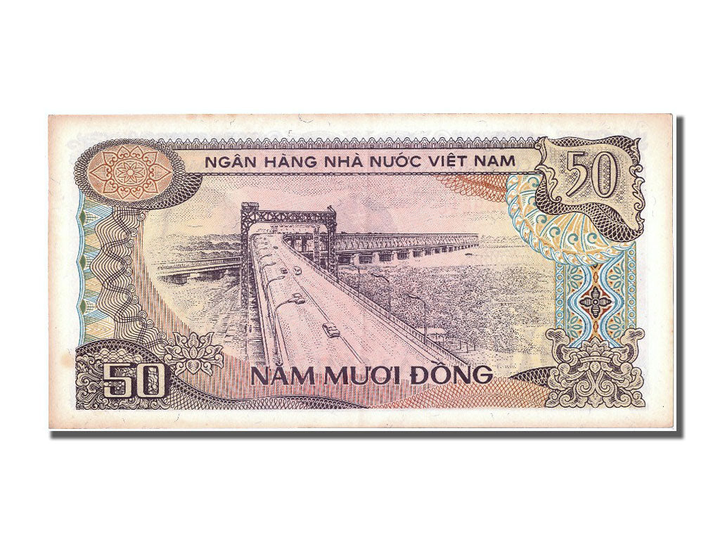 Geldschein, Viet Nam, 50 D<ox>ng, UNZ