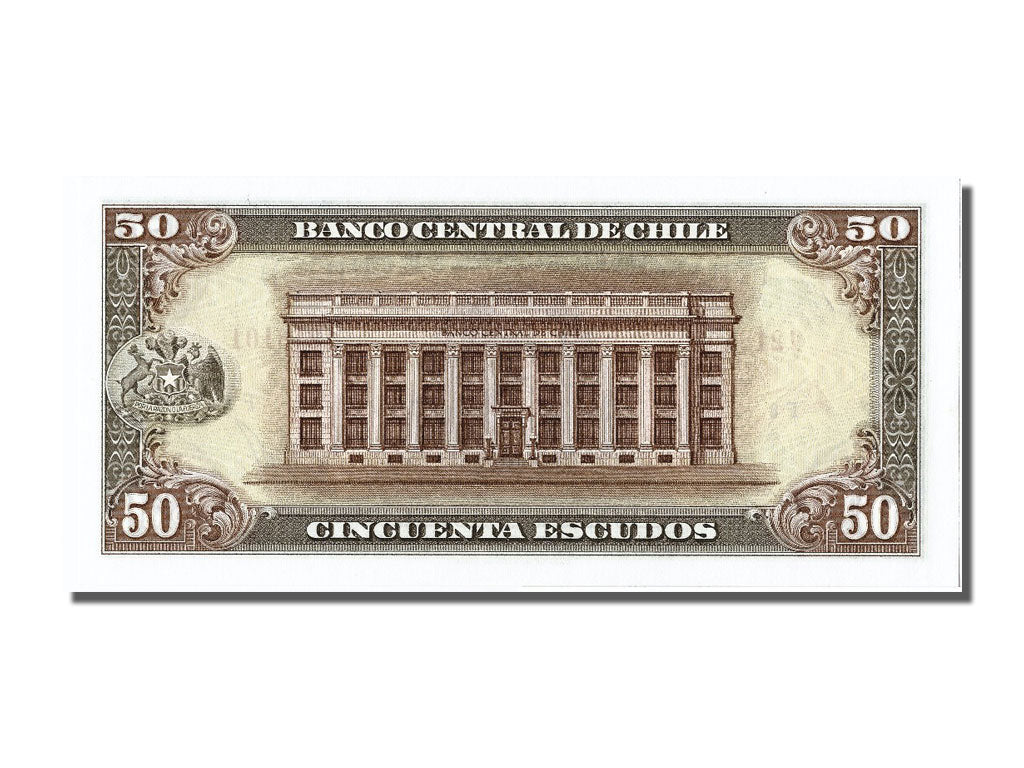 Geldschein, Chile, 50 Escudos, UNZ