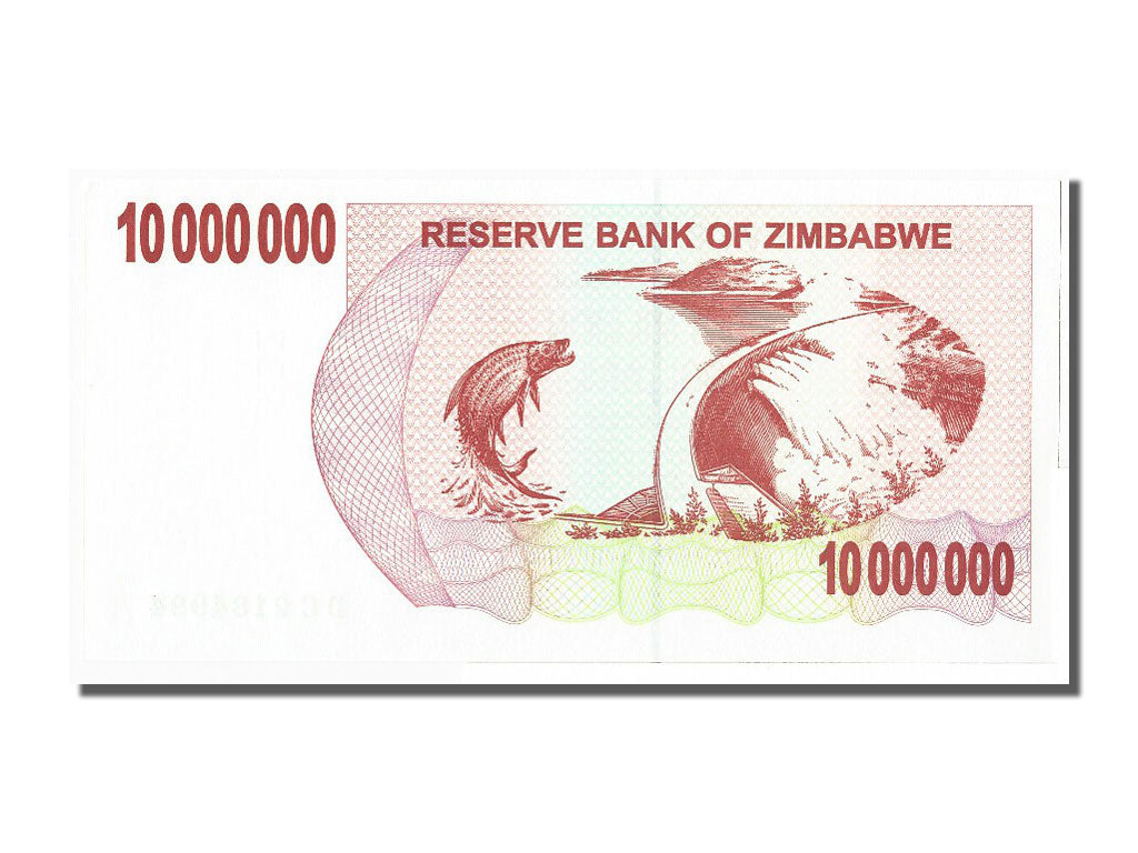 Zimbabwe, 10 Million Dollars, 2008, KM #55b, 2008-06-01, UNC(65-70), DC 2184994