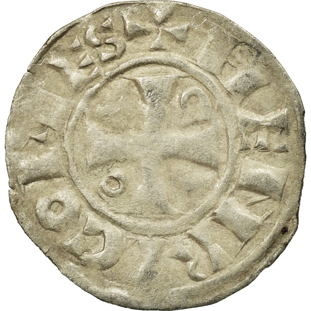 Monnaie, France, Denier, Troyes, TB+, Argent