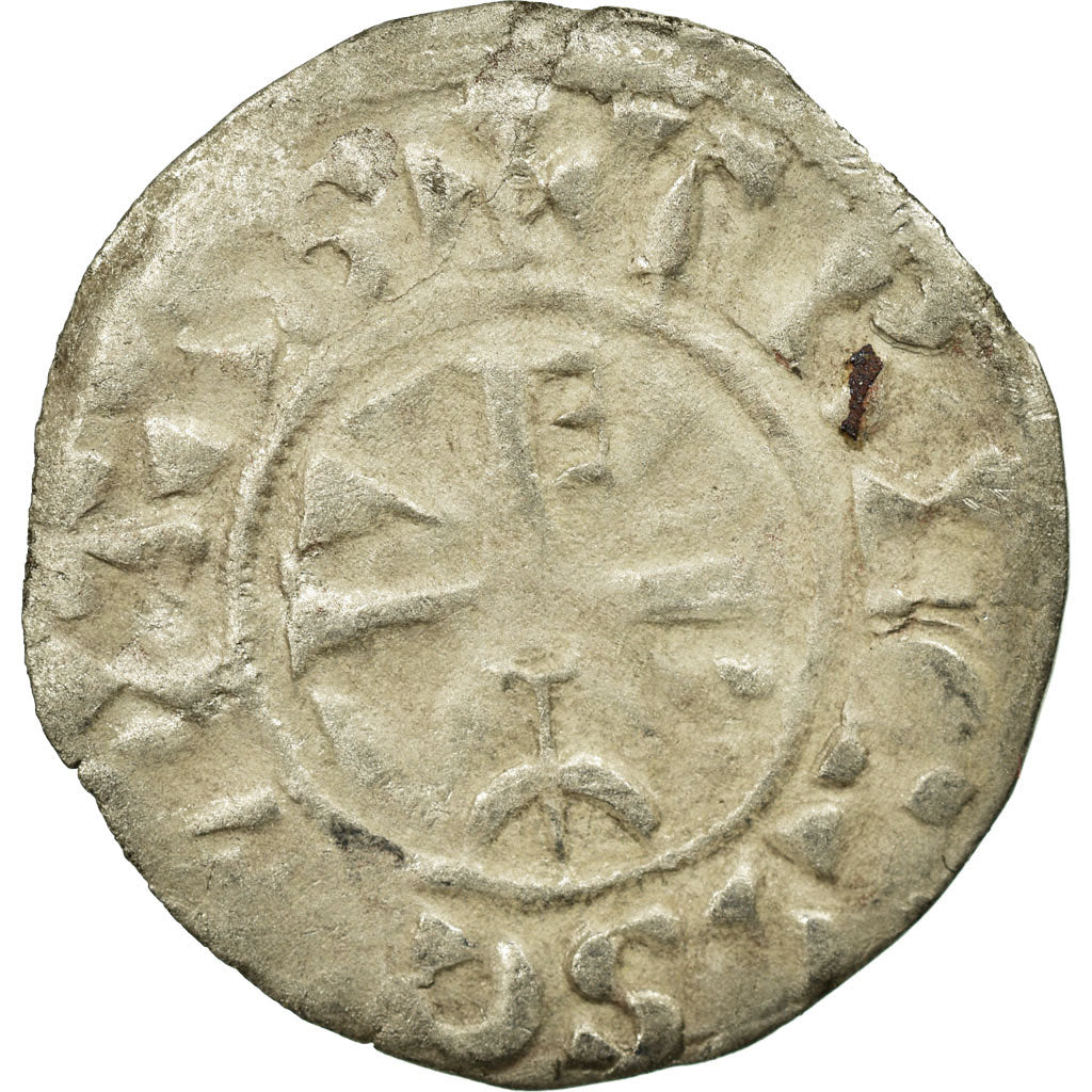 Monnaie, France, Denier, Troyes, TB+, Argent