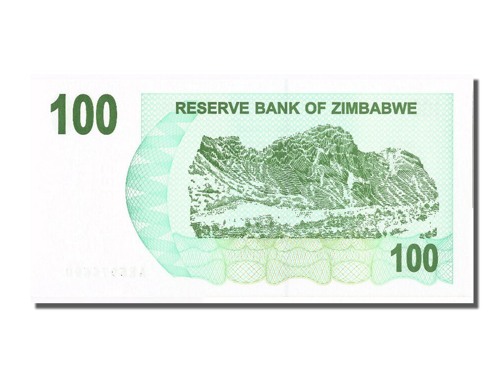 Banknote, Zimbabwe, 100 Dollars, 2006, 2006-08-01, UNC(65-70)