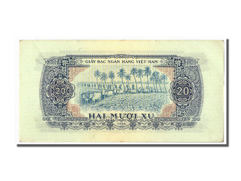 South Viet Nam, 20 Xu, 1966, KM #38a, UNC(63), AU 174004