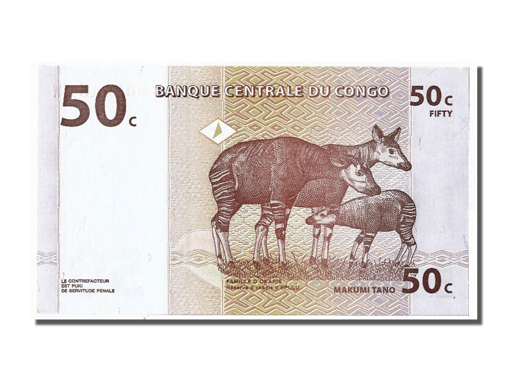 Congo Democratic Republic, 50 Centimes, 1997, KM #84a, 1997-11-01, UNC(65-70),..