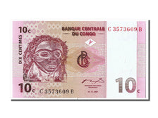 Banknote, Congo Democratic Republic, 10 Centimes, 1997, 1997-11-01, UNC(65-70)
