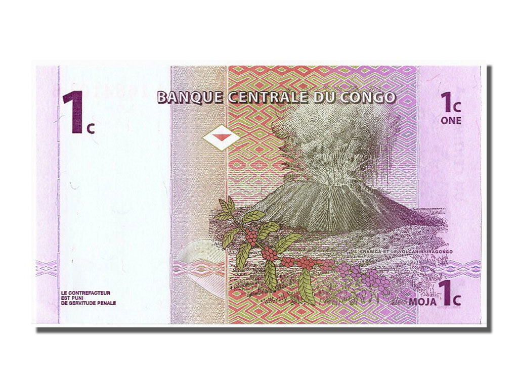 Banknote, Congo Democratic Republic, 1 Centime, 1997, 1997-11-01, UNC(65-70)