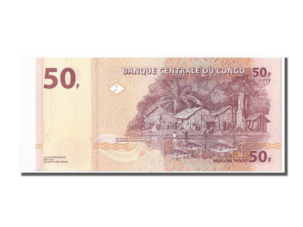 Banknote, Congo Democratic Republic, 50 Francs, 2007, 2007-07-31, UNC(65-70)