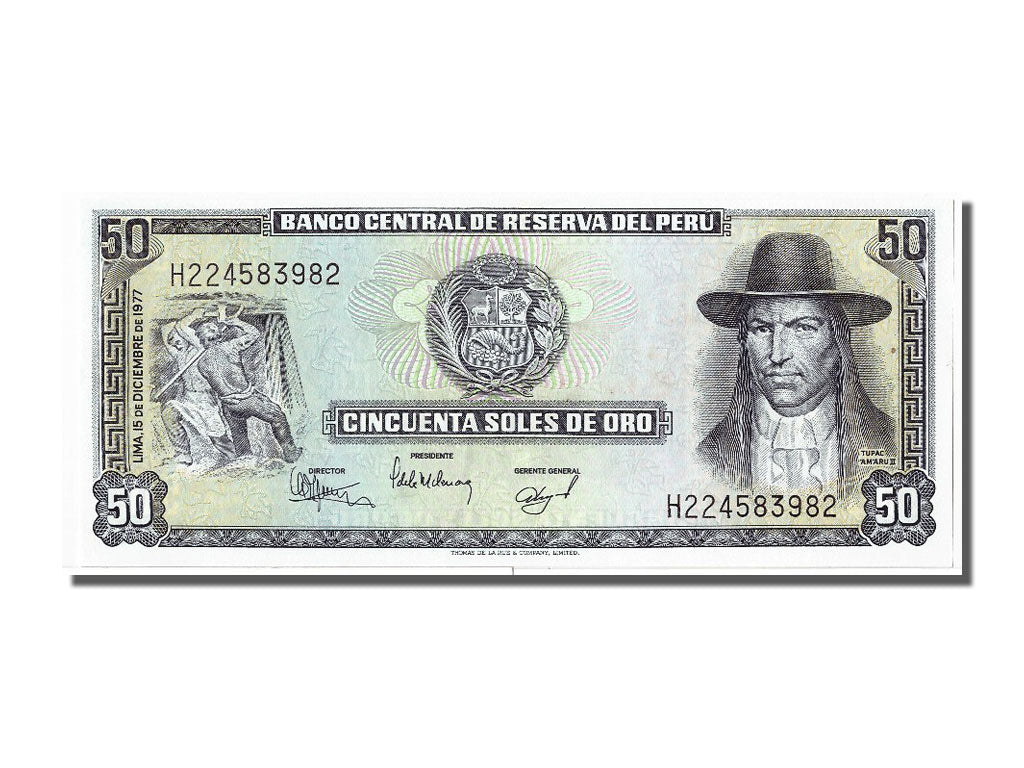 Banknote, Peru, 50 Soles De Oro, 1977, 1977-12-15, UNC(65-70)