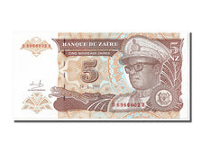 Banknote, Zaire, 5 Nouveaux Zaïres, 1993, 1993-06-24, UNC(65-70)