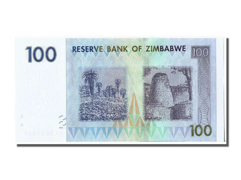 Banconote, Zimbabwe, 100 Dollars, 2008, 2008-08-01, FDS