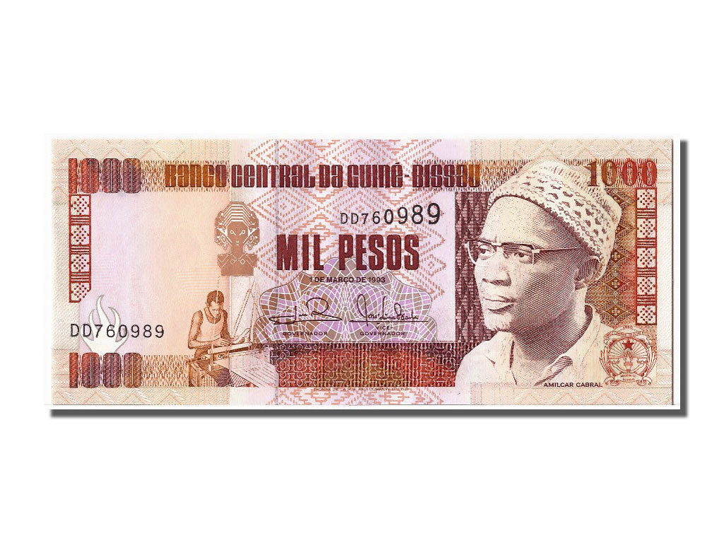 Banknote, Guinea-Bissau, 1000 Pesos, 1993, 1993-03-01, UNC(65-70)