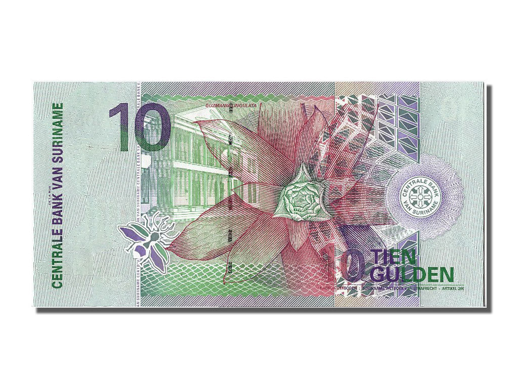 Banknote, Suriname, 10 Gulden, 2000, 2000-01-01, UNC(65-70)