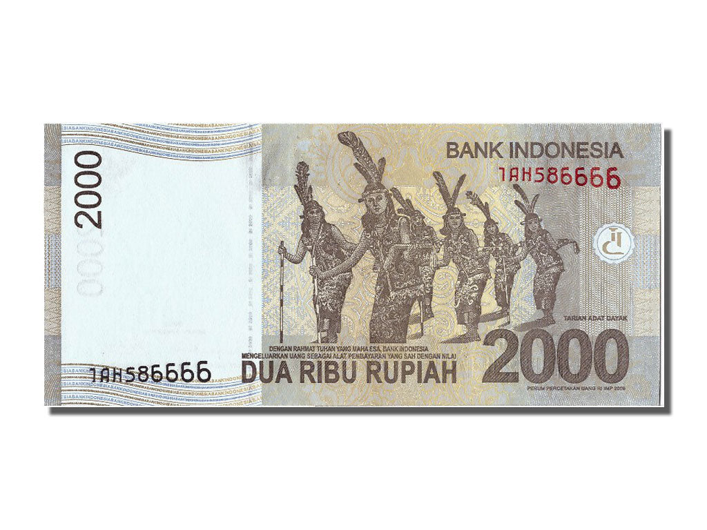 Banconote, Indonesia, 2000 Rupiah, 2009, FDS