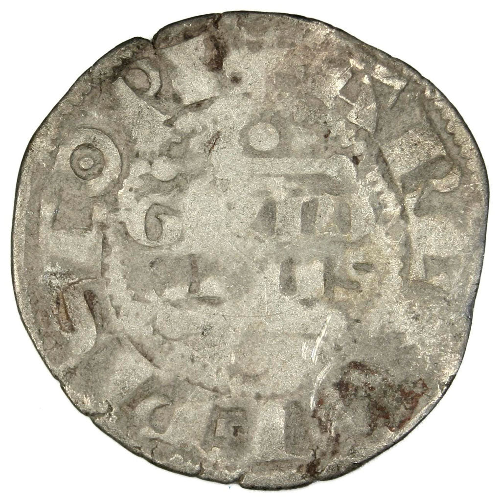FRANCE, Denarius, Reims, F(12-15), Silver, 1.06