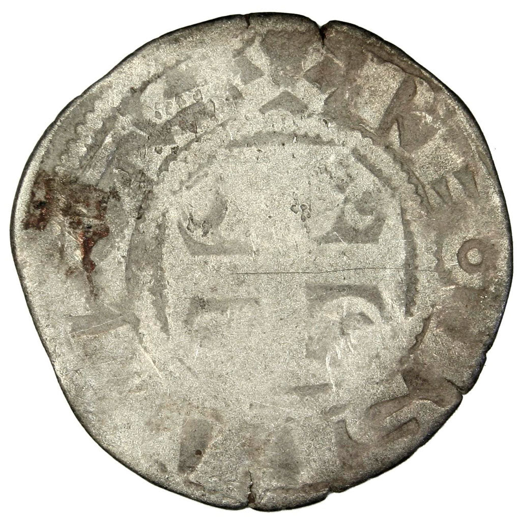 FRANCE, Denarius, Reims, F(12-15), Silver, 1.06