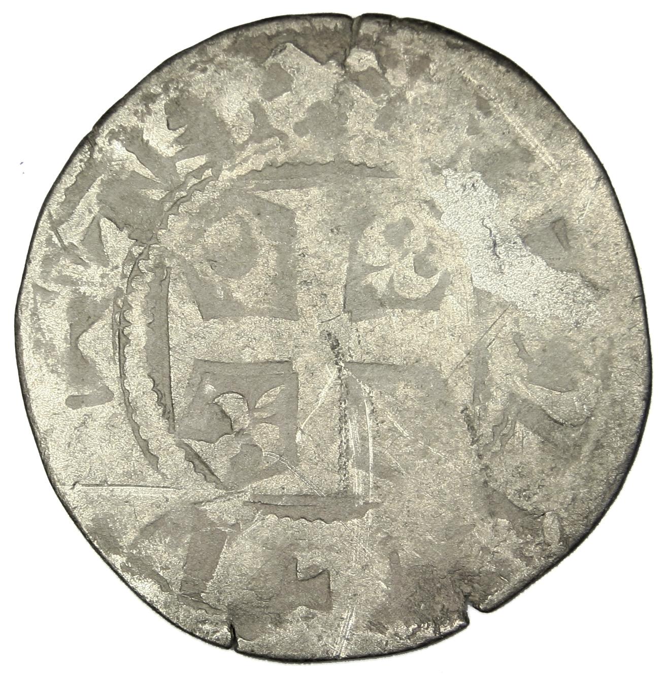 FRANCE, Denarius, Reims, F(12-15), Silver, 0.89