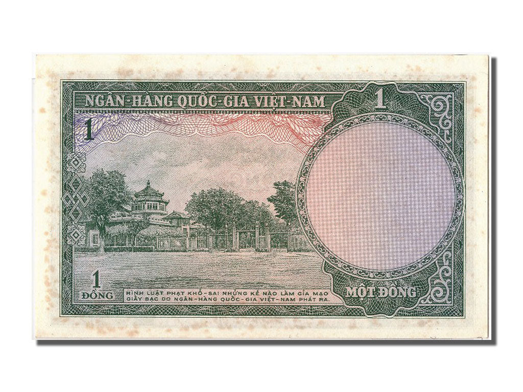 South Viet Nam, 1 D<ox>ng, KM #1a, UNC(65-70), 343154