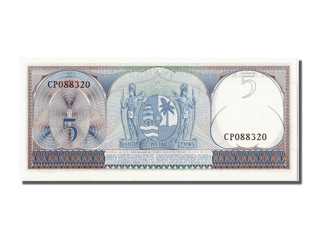 Billet, Suriname, 5 Gulden, 1963, 1963-09-01, NEUF