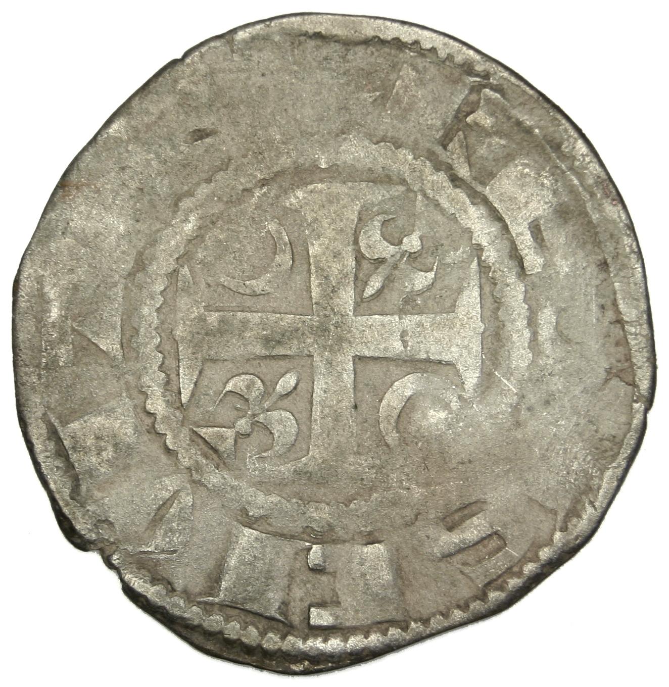 FRANCE, Denarius, Reims, F(12-15), Silver, 1.09