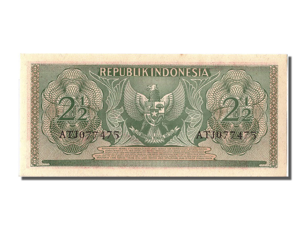 Banknote, Indonesia, 2 1/2 Rupiah, 1956, UNC(65-70)