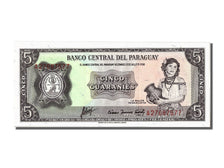 Banknote, Paraguay, 5 Guaranies, 1952, UNC(65-70)