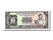 Banconote, Paraguay, 5 Guaranies, 1952, FDS