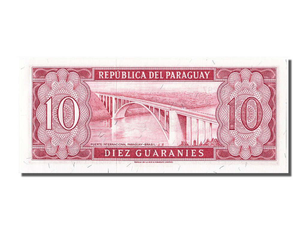 Geldschein, Paraguay, 10 Guaranies, 1952, UNZ