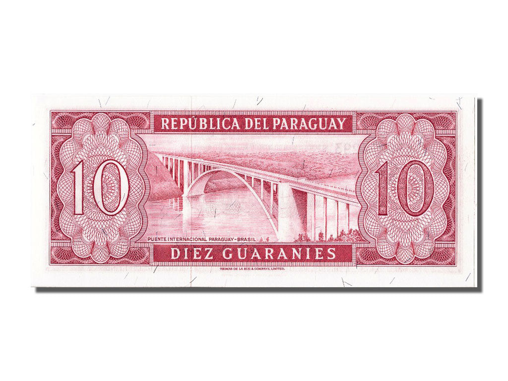 Banknote, Paraguay, 10 Guaranies, 1952, UNC(65-70)