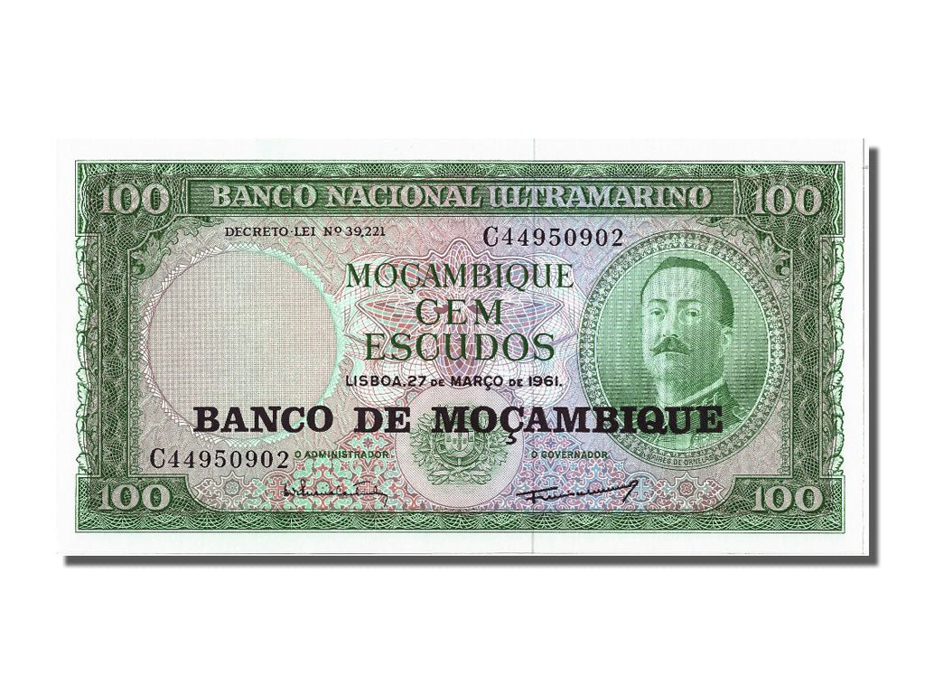 Banknote, Mozambique, 100 Escudos, 1961-03-27, UNC(65-70)