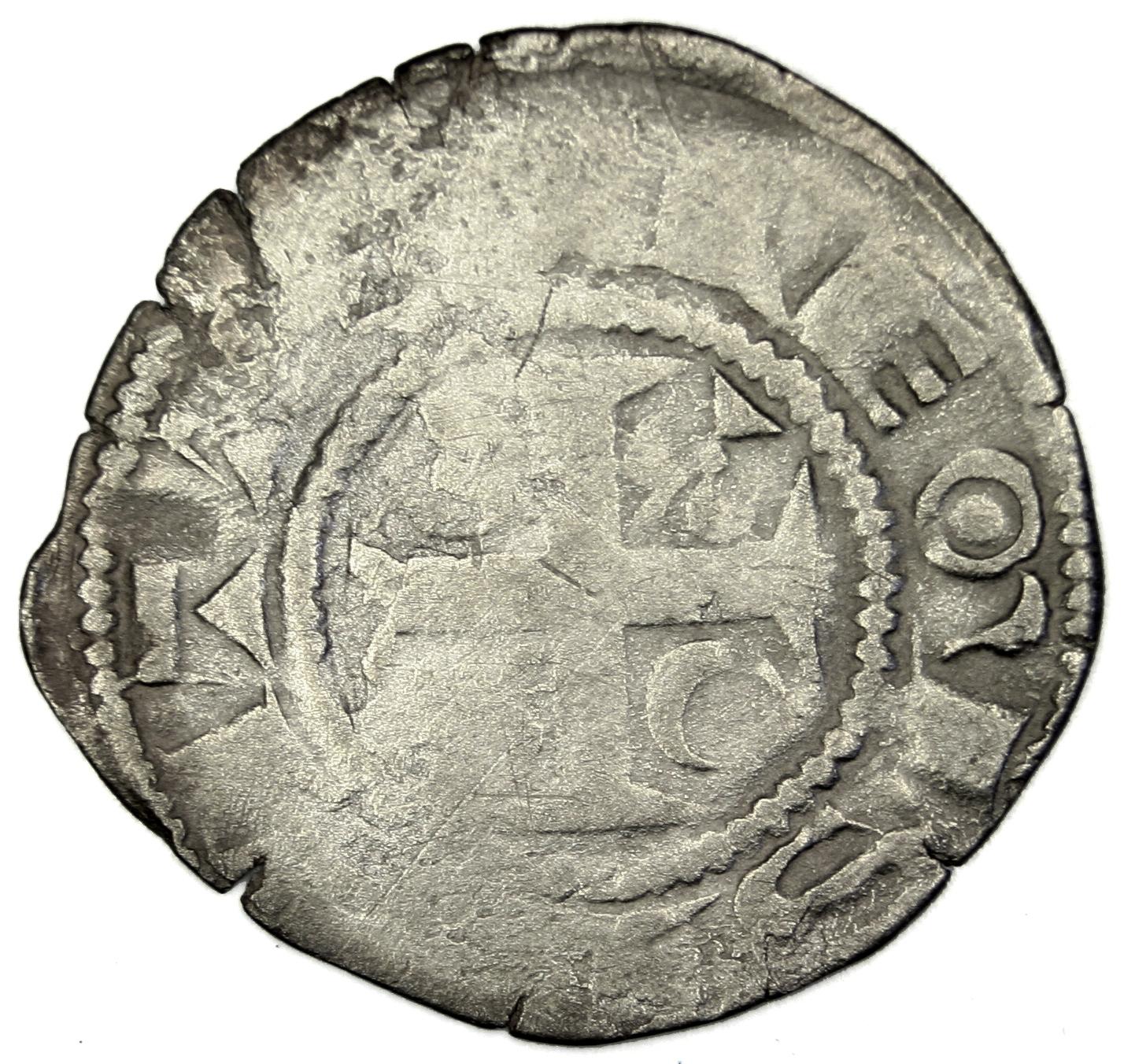 FRANCE, Denarius, Reims, F(12-15), Silver, 0.68